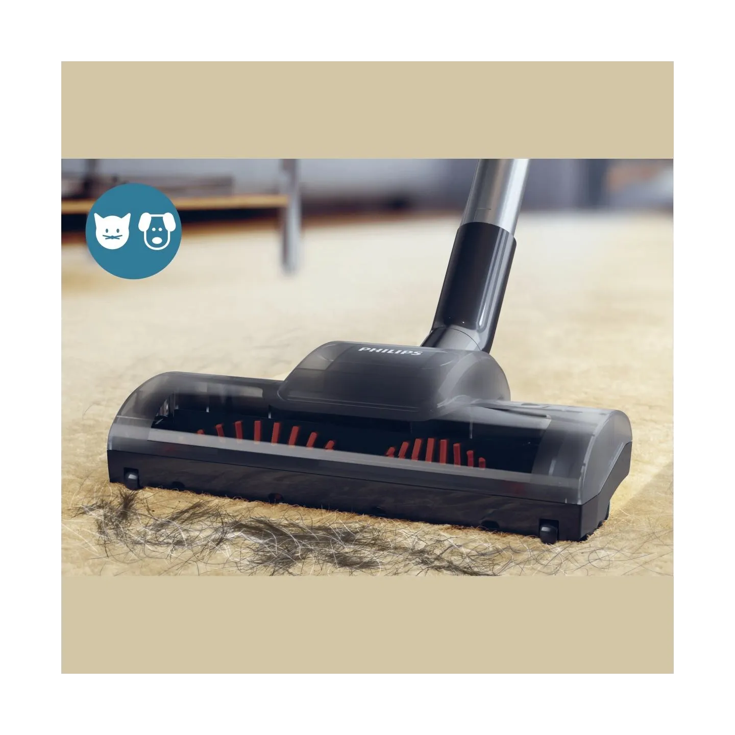 Philips PowerPro Compact Bagless FC9334/09 TriActive and Hard floors nozzle Allergy filter with PowerCyclone 5 Technology / FC93