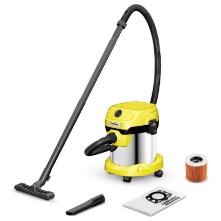 Karcher Vacuum Cleaner|KARCHER|Suction power 220 AW|Input power 1000 W|Dust capacity 15 L|Drum vacuum|Cleaning type Dry&wet|Dust