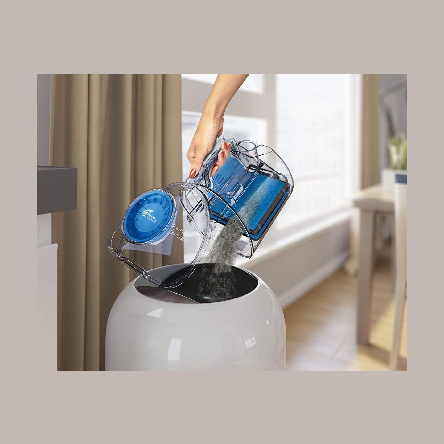 Philips PowerPro Compact Bagless vacuum cleaner FC9331/09 AAA Energy Label Allergy filter 1,5L / FC9331/09