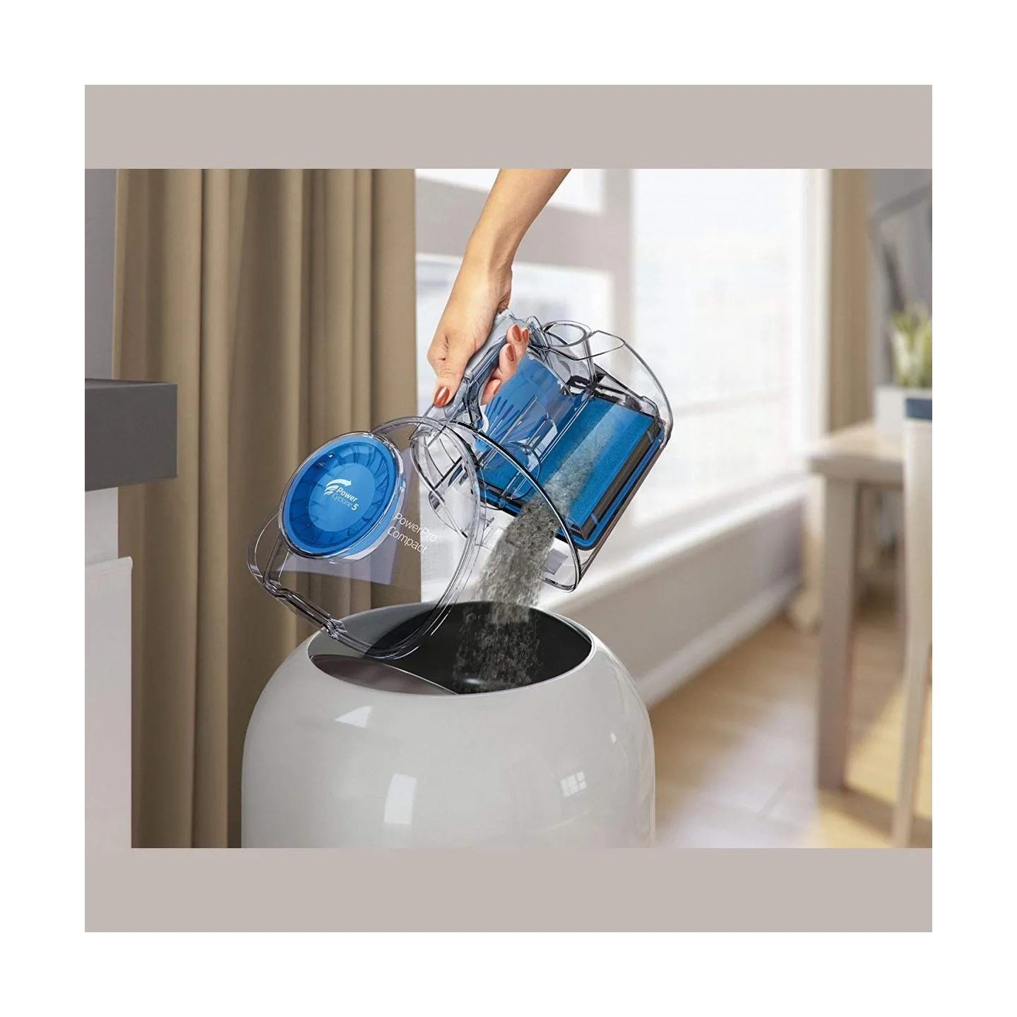 Philips PowerPro Compact Bagless vacuum cleaner FC9331/09 AAA Energy Label Allergy filter 1,5L / FC9331/09