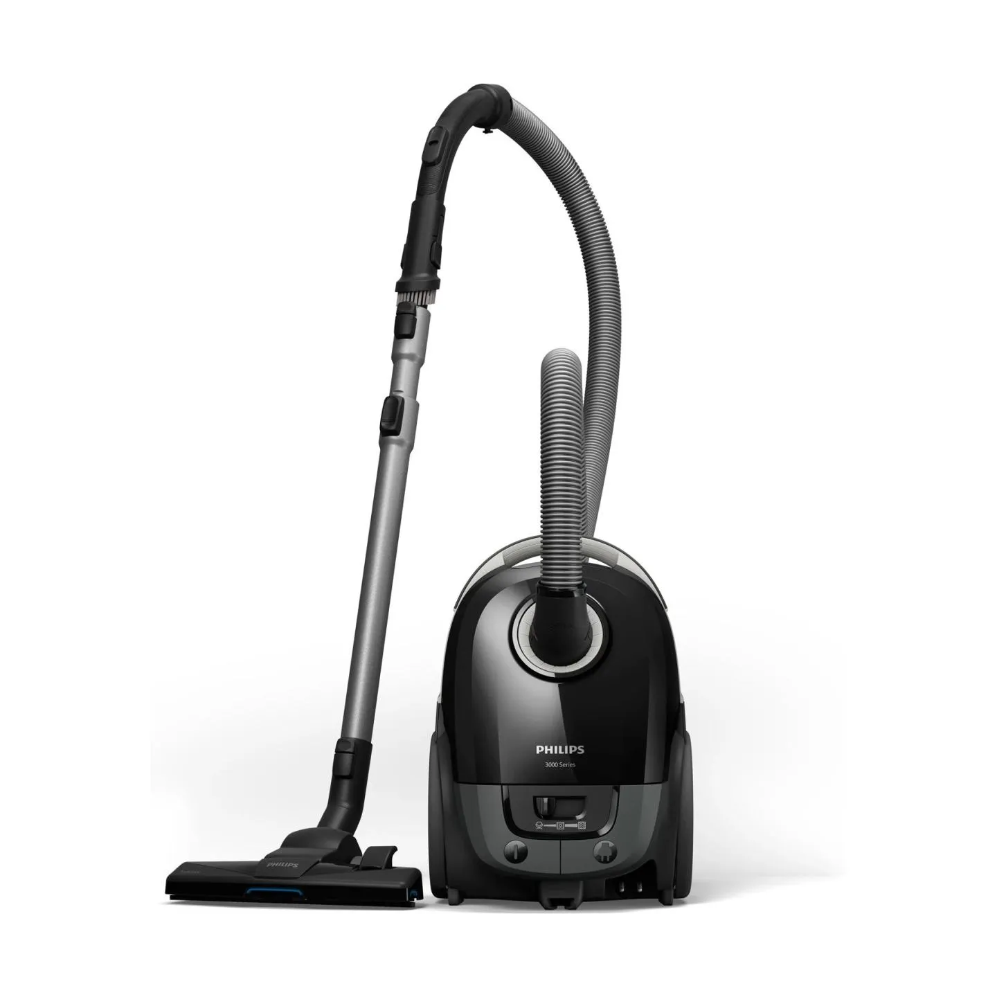 Philips 3000 series Bagged vacuum cleaner XD3112/09, 900W, TriActive, Deep Black / XD3112/09