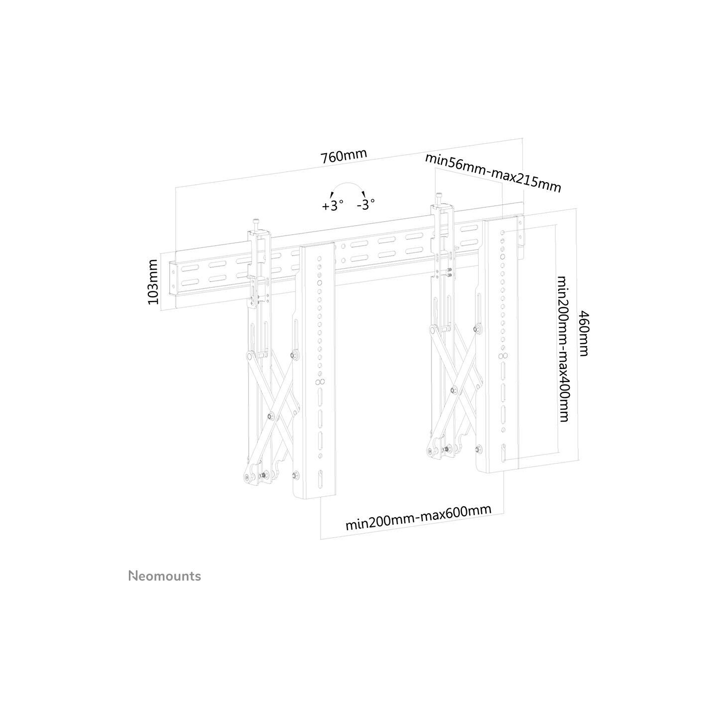 Neomounts VW1000 Videowall Mount 32-75i
