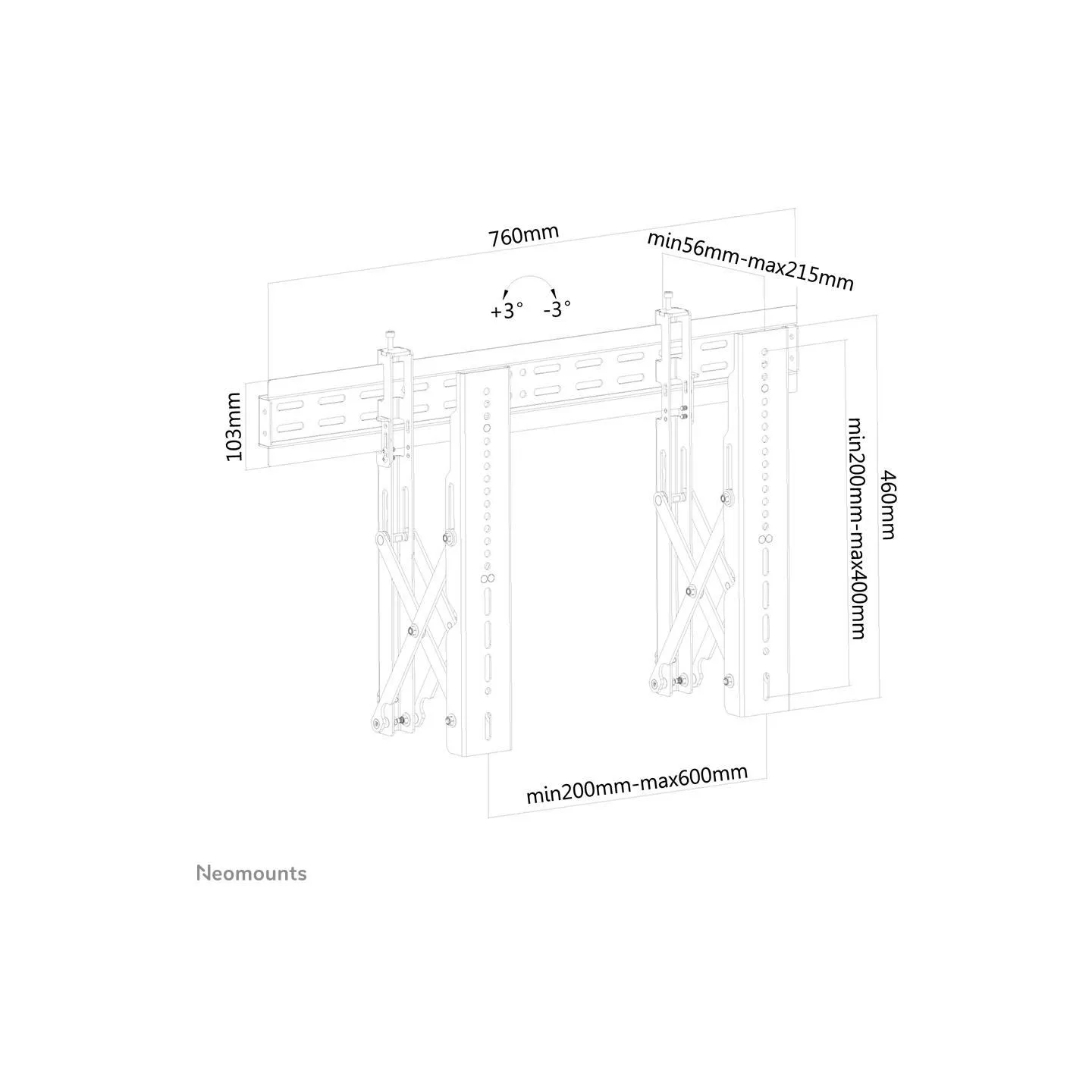Neomounts VW1000 Videowall Mount 32-75i