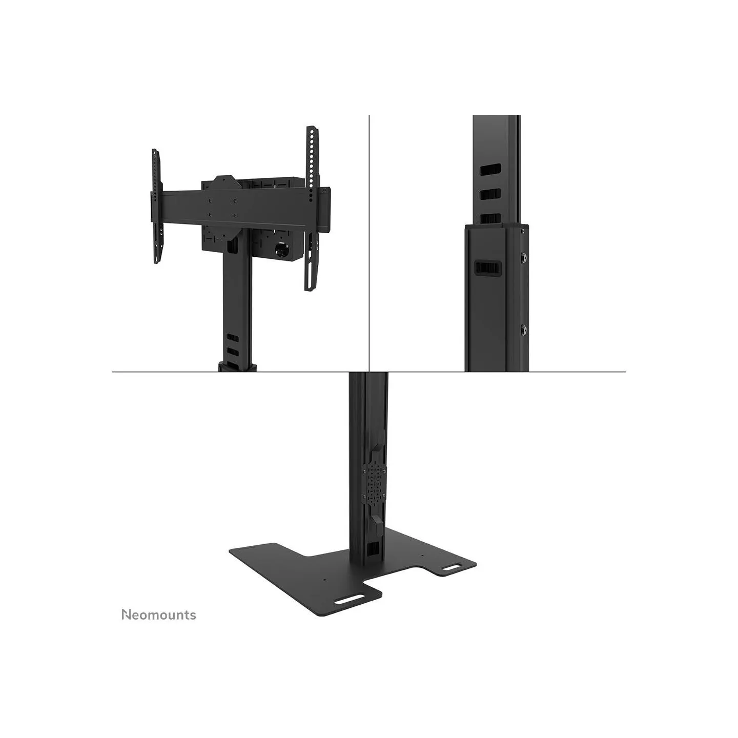 Neomounts MOVE UP DISPLAY FLOOR STAND (32-75") SOLID STEEL FLOOR PLATE