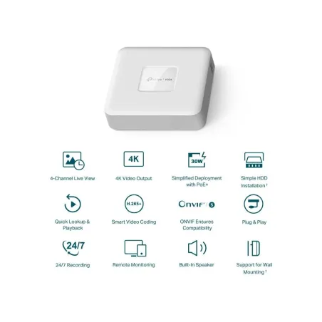 Tp-Link NET VIDEO RECORDER 4CH/VIGI NVR1104H-4P TP-LINK