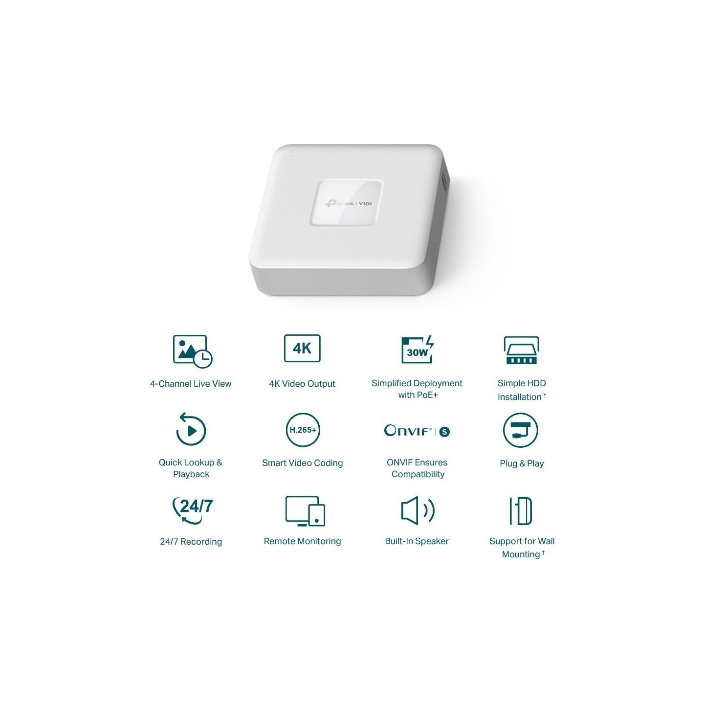 Tp-Link NET VIDEO RECORDER 4CH/VIGI NVR1104H-4P TP-LINK