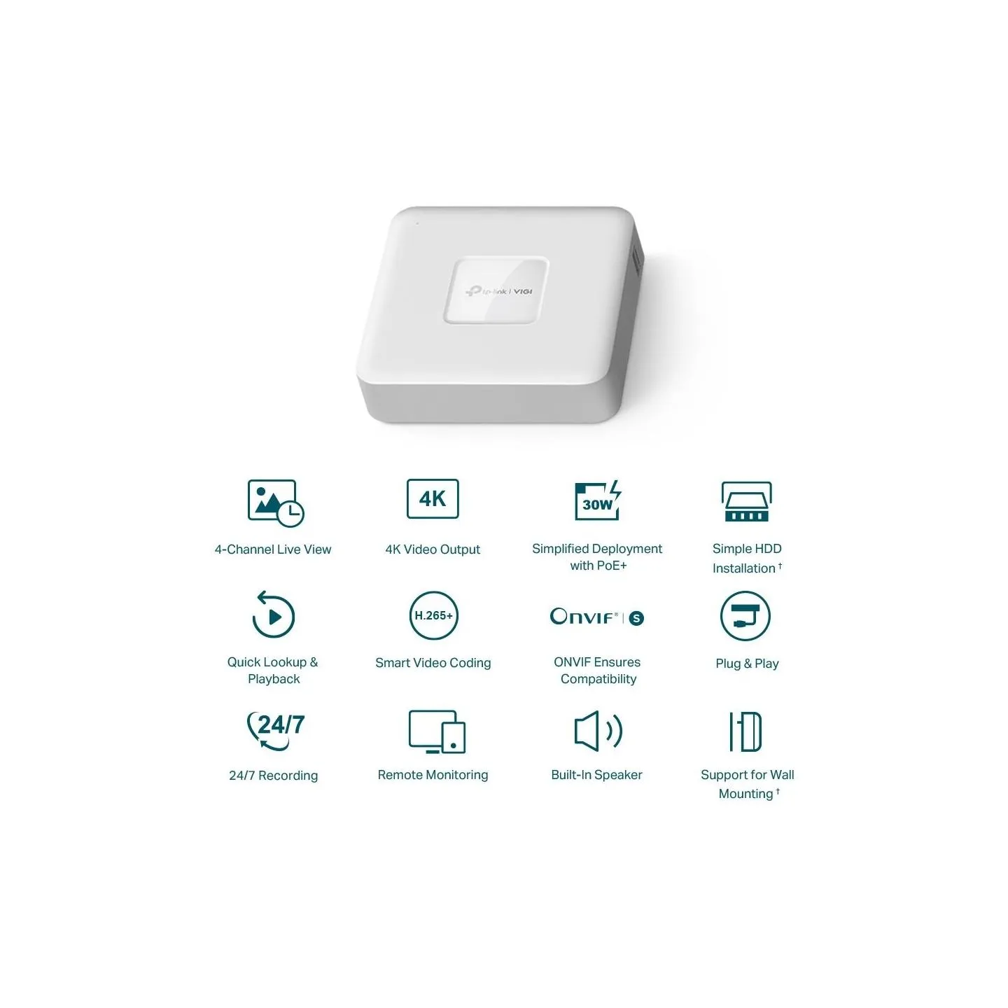 Tp-Link NET VIDEO RECORDER 4CH/VIGI NVR1104H-4P TP-LINK
