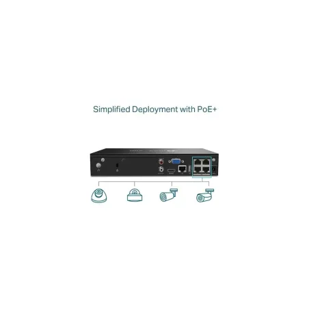 Tp-Link NET VIDEO RECORDER 4CH POE+/VIGI NVR1004H-4P TP-LINK