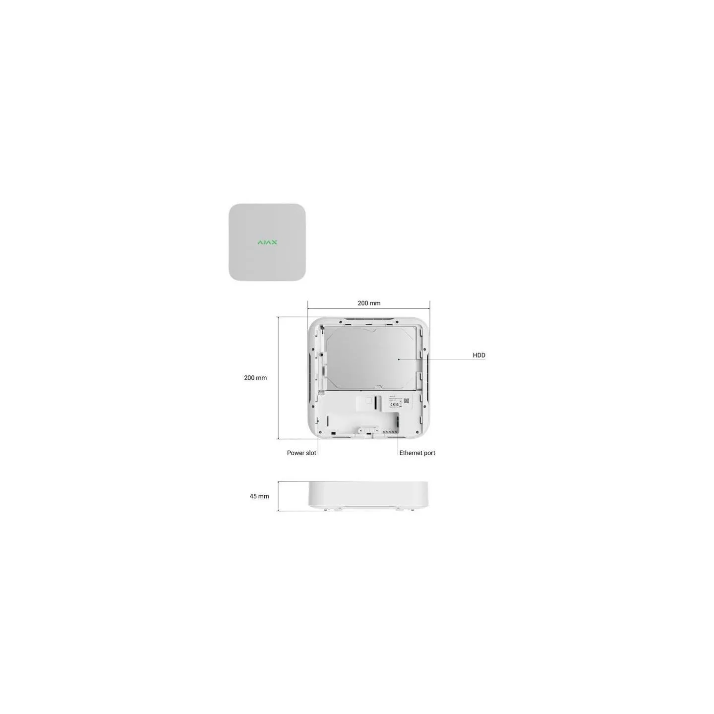 Ajax NET VIDEO RECORDER 8CH/WHITE 70936 AJAX