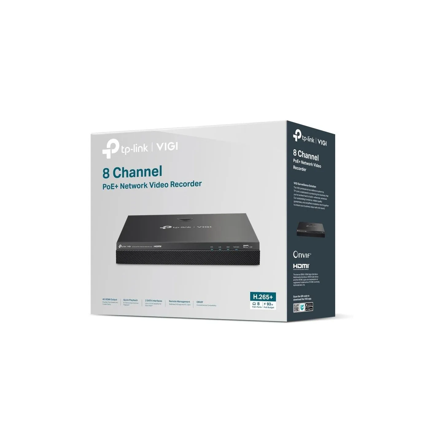 Tp-Link NET VIDEO RECORDER 8CH POE+/VIGI NVR2008H-8MP TP-LINK