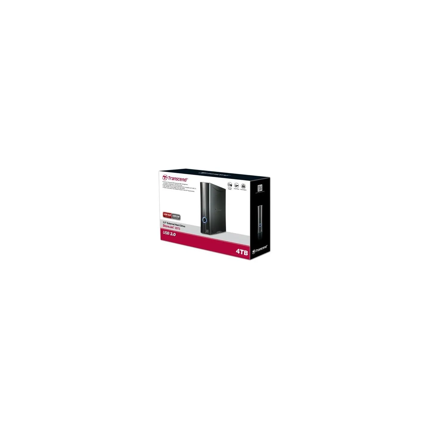 Transcend External HDD|TRANSCEND|StoreJet|4TB|USB 3.1|Drives 1|TS4TSJ35T3