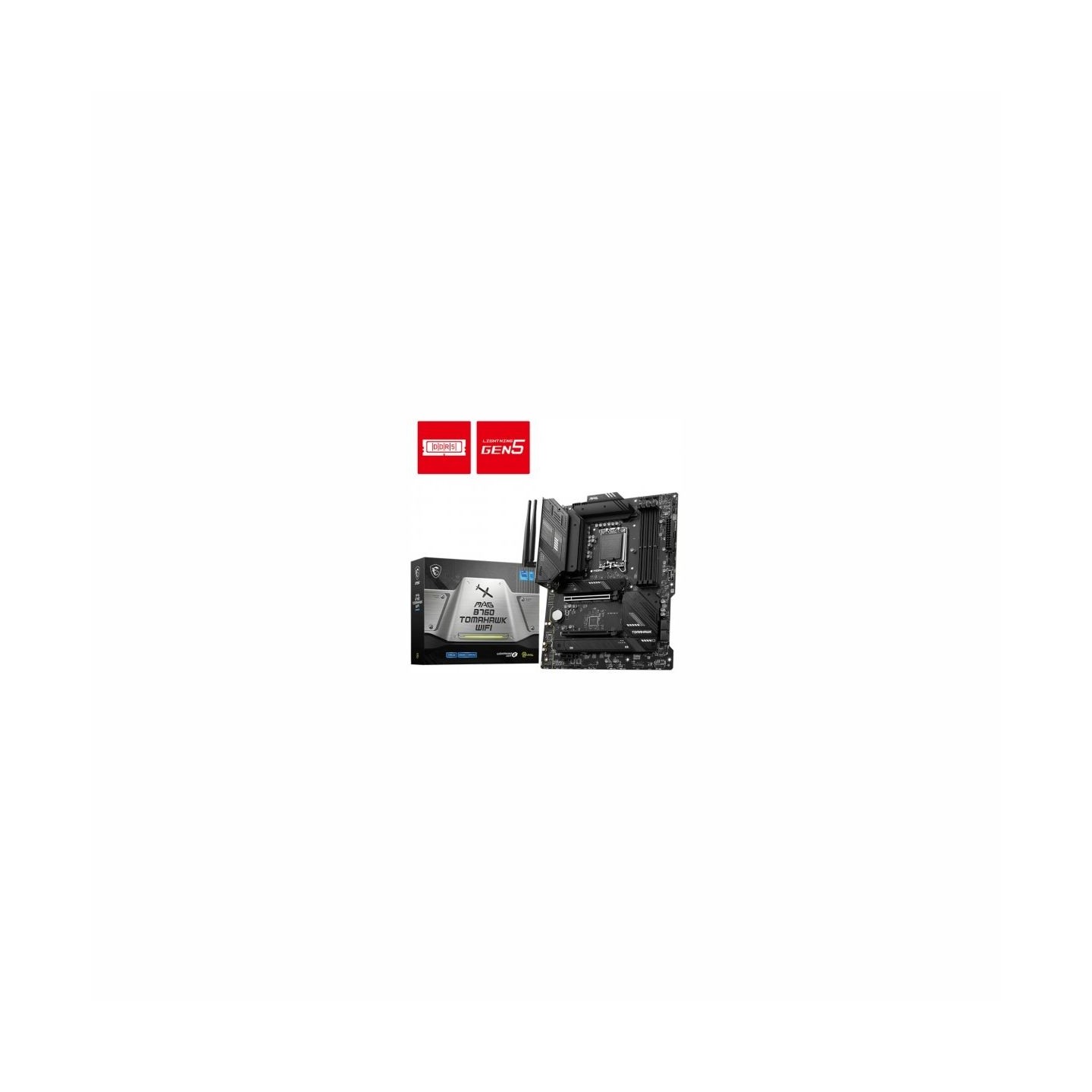 MSI Motherboard MAG B760 TOMAHAWK WIFI s1700 4DDR5 DP/HDMI ATX