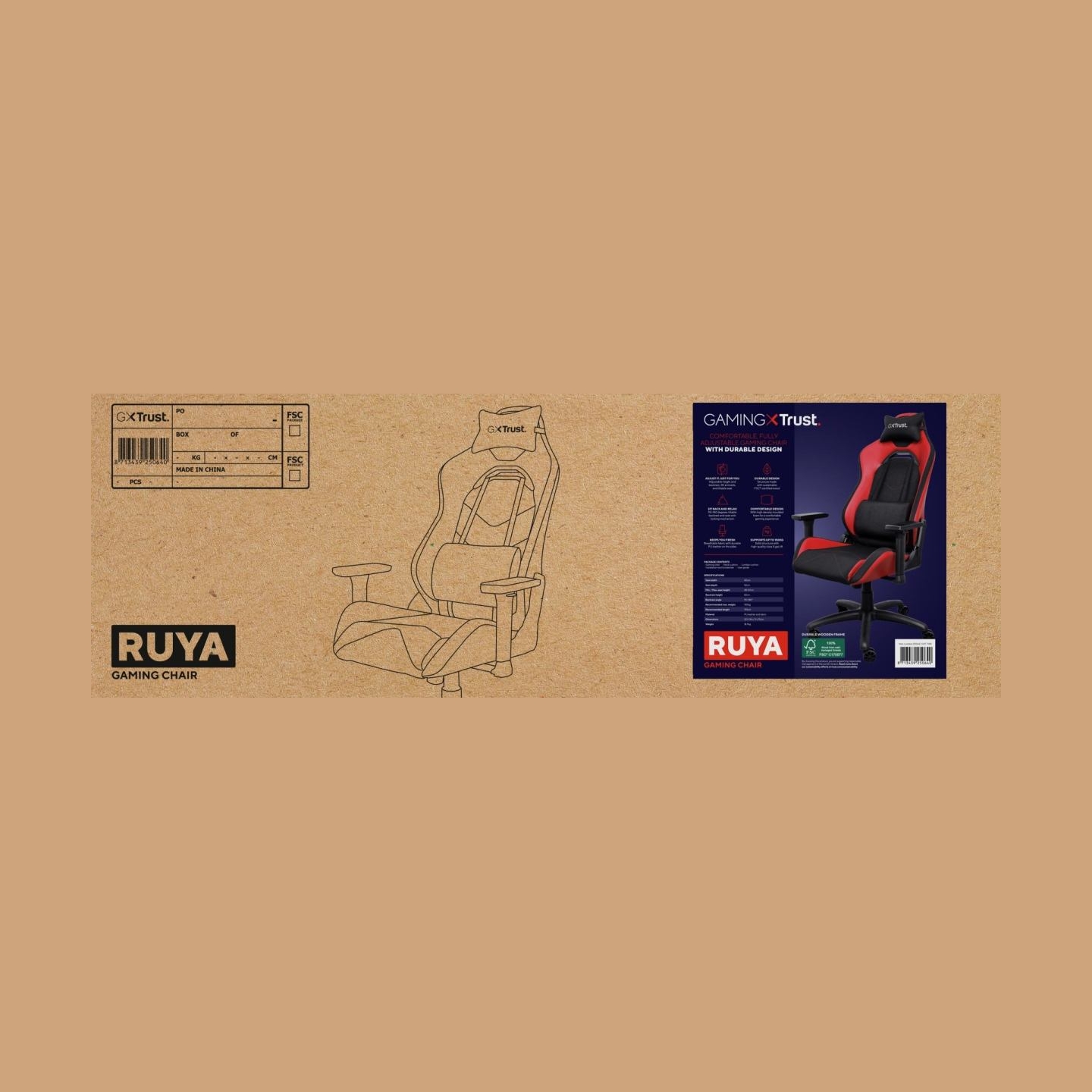 Trust GAMING CHAIR GXT 714R RUYA/RED 25064 TRUST