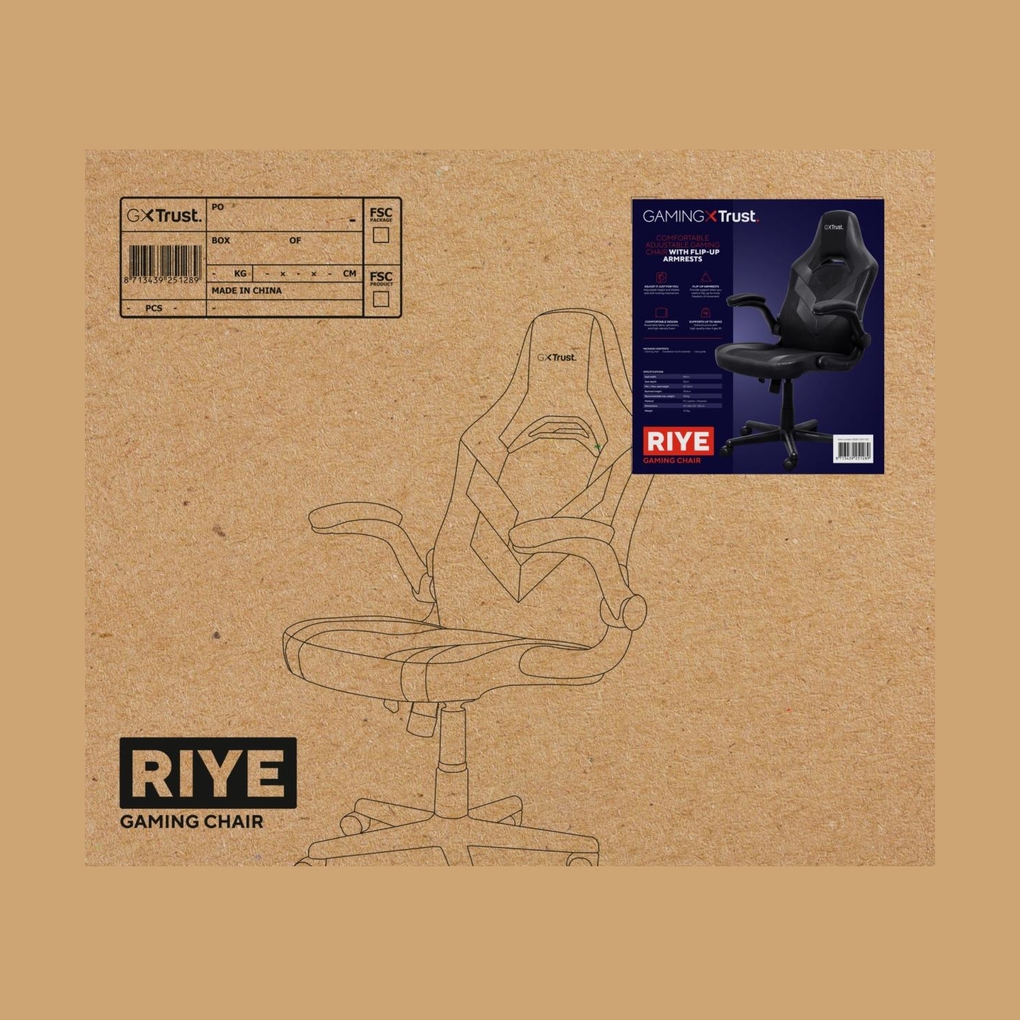 Trust GAMING CHAIR GXT 703 RIYE/BLACK 25128 TRUST