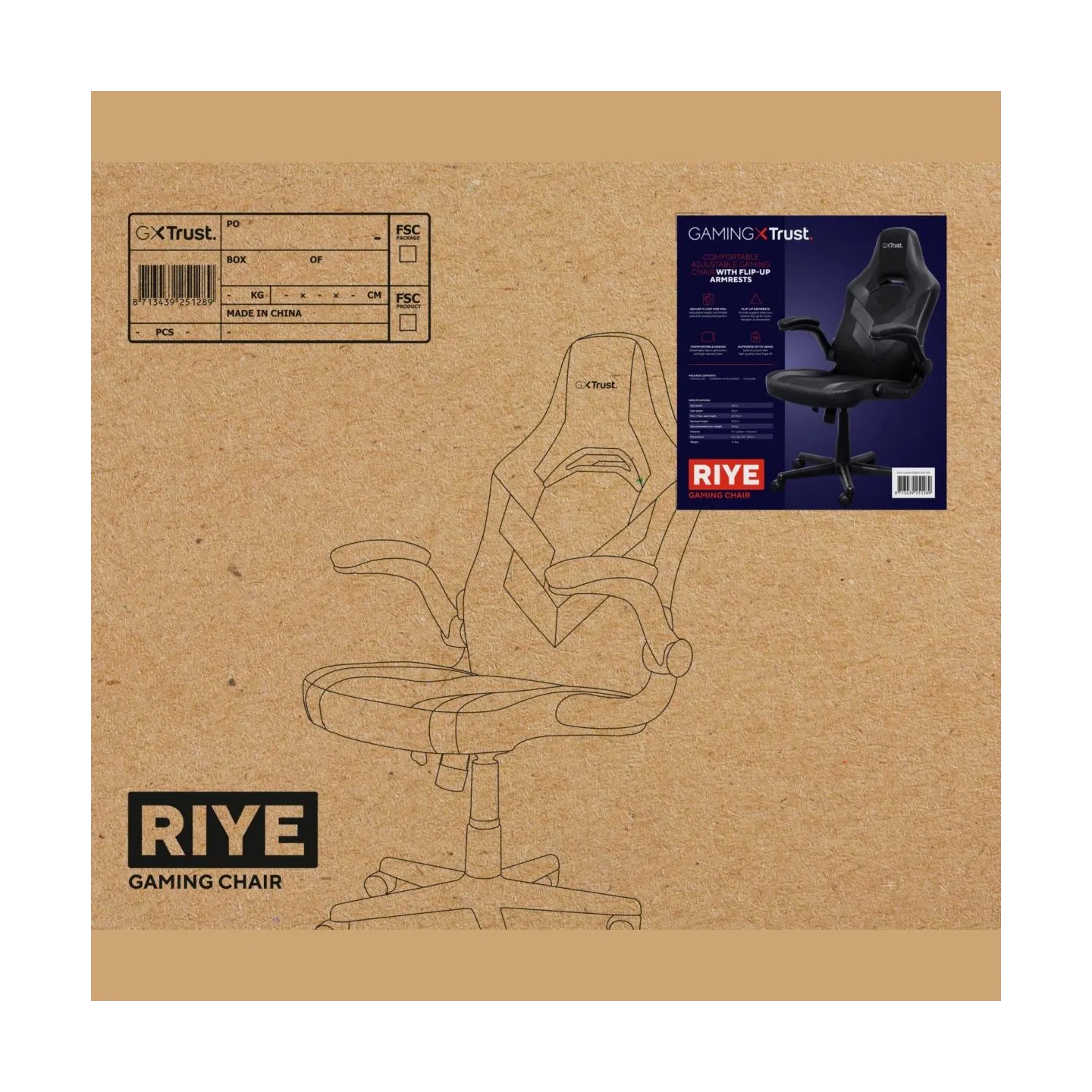Trust GAMING CHAIR GXT 703 RIYE/BLACK 25128 TRUST