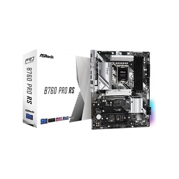 Asrock Motherboard B760 Pro RS s1700 4DDR5 DP/HDMI/eDP M.2 ATX