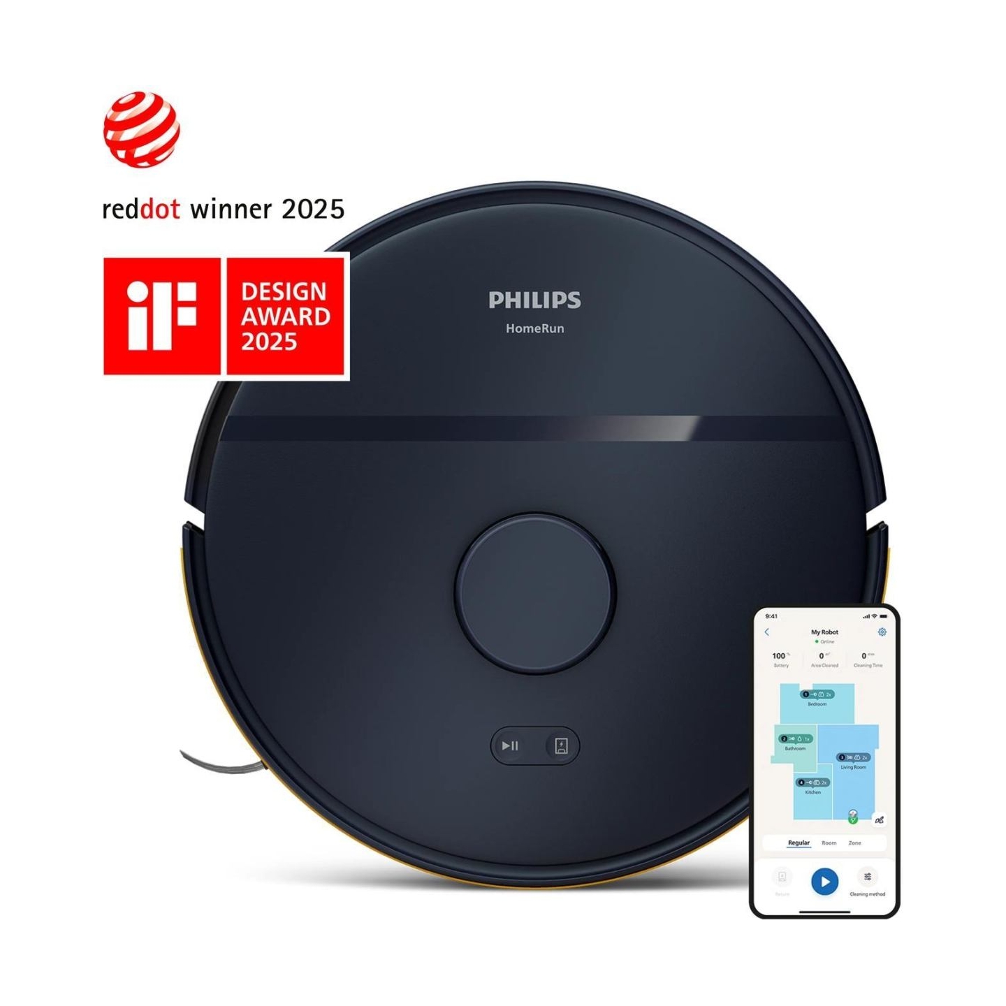 Philips HomeRun 2000 Series Aqua Wet and dry cleaning robot XU2000/10 / XU2000/10