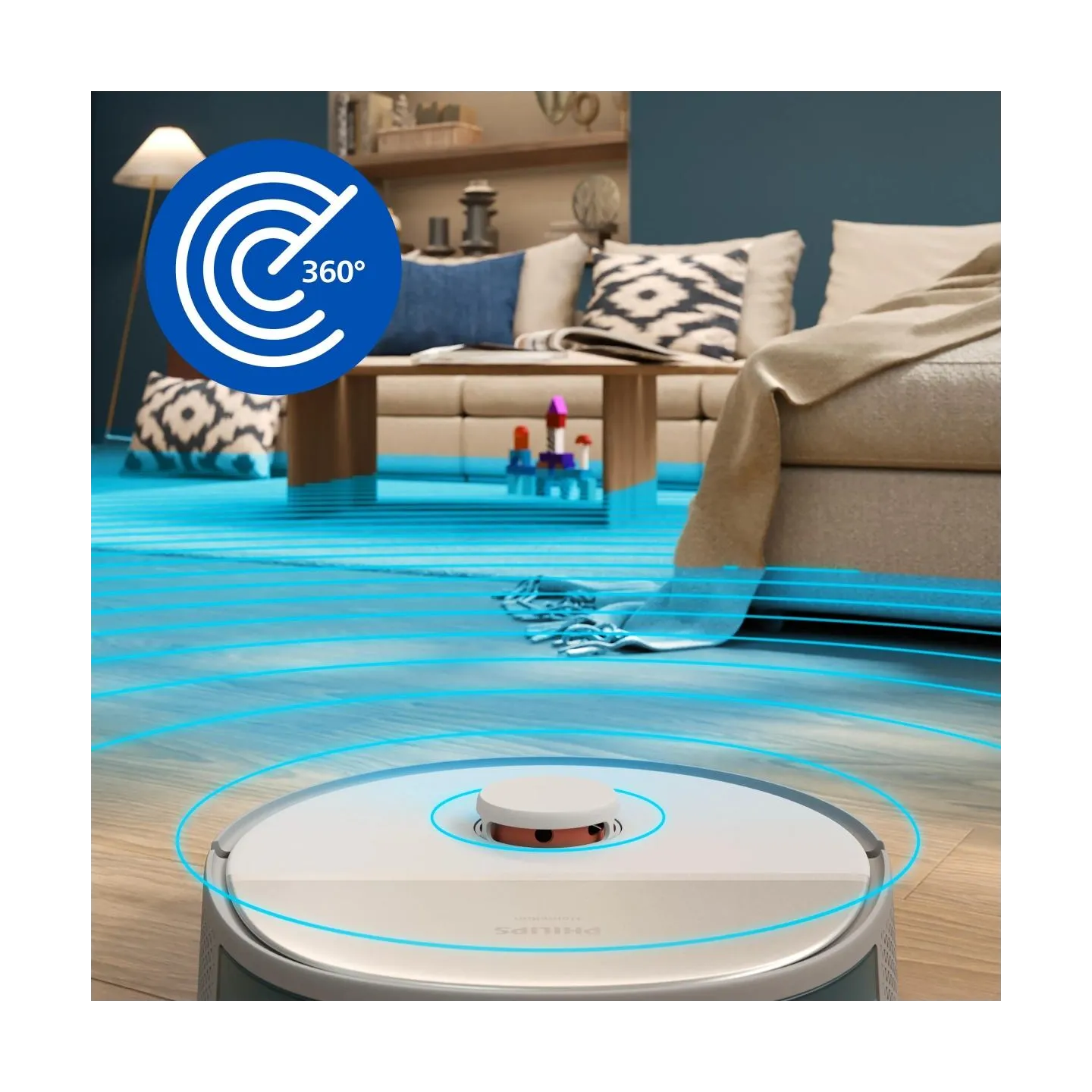Philips HomeRun 5000 Series Aqua Vacuum and Mop Robot XU5000/10 / XU5000/10