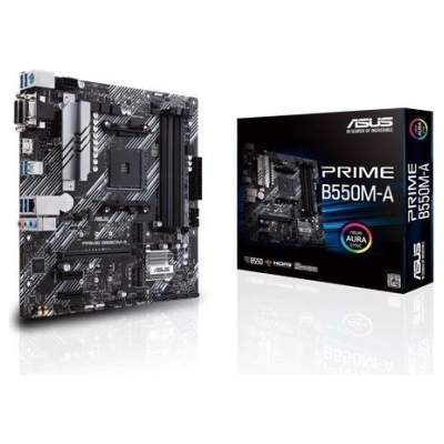 Asus Motherboard PRIME B550M-A AM4 4DDR4 DVI-D/HDMI M.2 mATX