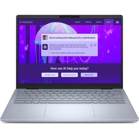 Dell Notebook|DELL|14 Plus DB14250|CPU  Core Ultra|u7-256V|2200 MHz|14"|2560x1600|RAM 16GB|LPDDR5x|8533 MHz|SSD 512GB|Intel Arc 
