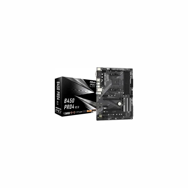 Asrock B450 PRO4 R2.0 AM4 4DDR 4 DP/HDMI M.2 USB3.2 AT