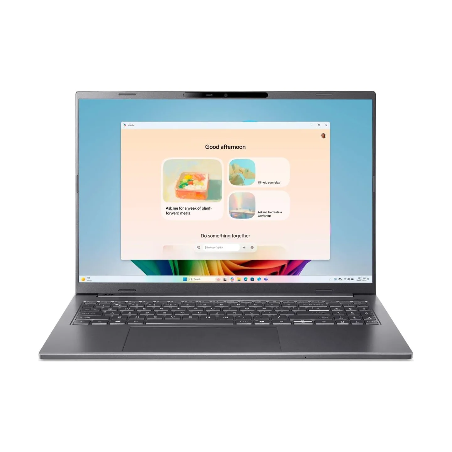 Acer Notebook|ACER|Aspire|Aspire 16 AI|CPU Qualcomm Snapdragon|X1-26-100|3 GHz|16 "|1920 x 1200 pixels|RAM 16 GB|LPDDR5x-SDRAM|S