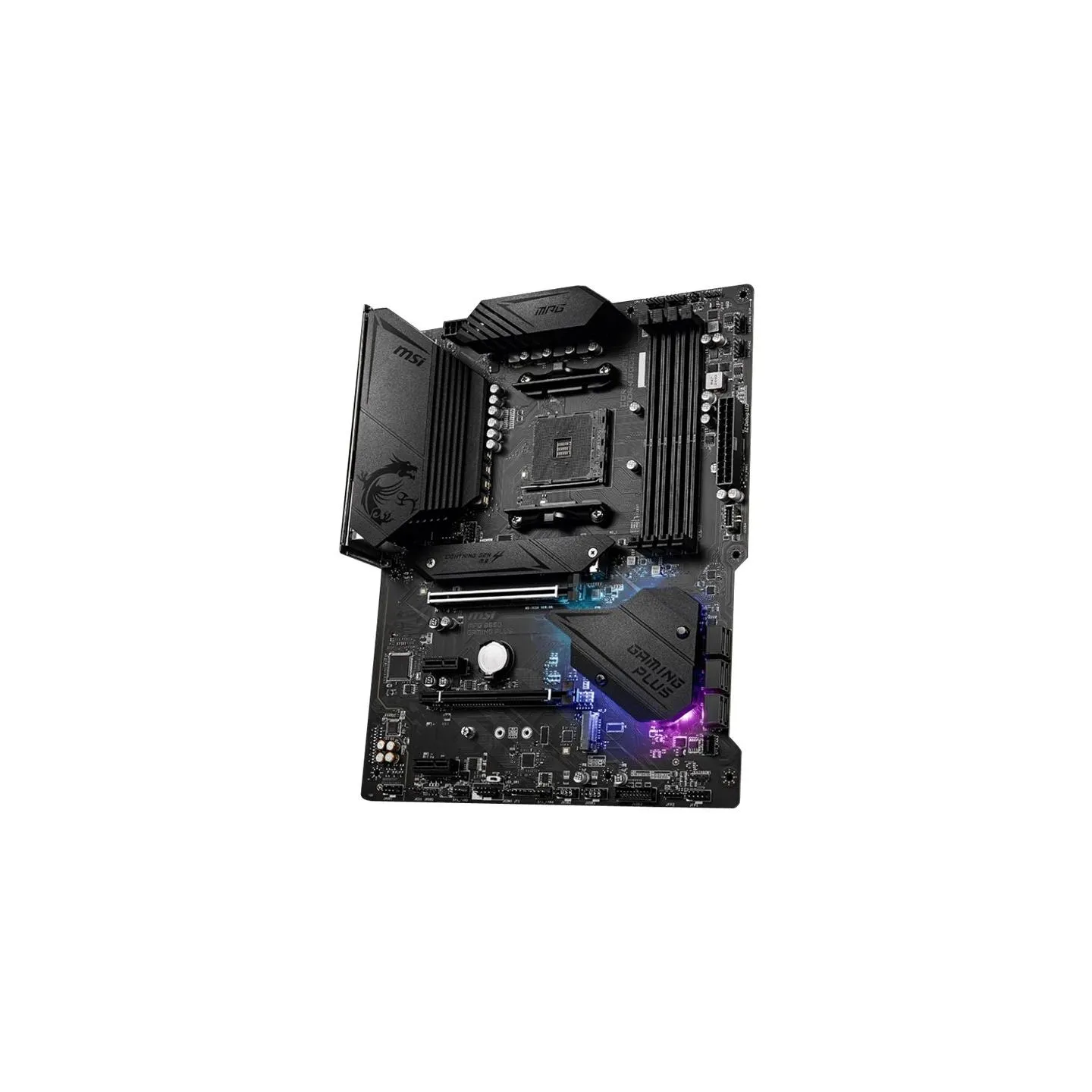 MSI | MPG B550 GAMING PLUS | Processor family AMD | Processor socket AM4 | DDR4 | Memory slots 4 | Chipset AMD B | ATX