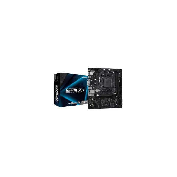 Asrock Motherboard B550M-HDV AM4 2DDR4 HDMI/DVI/D-SUB M.2 mATX
