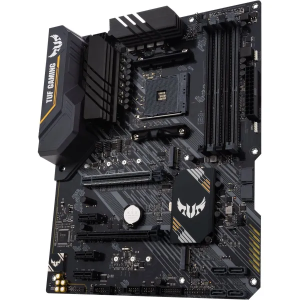 Asus | TUF GAMING B450-PLUS II | Processor family AMD | Processor socket AM4 | DDR4 | Memory slots 4 | Number of SATA connectors