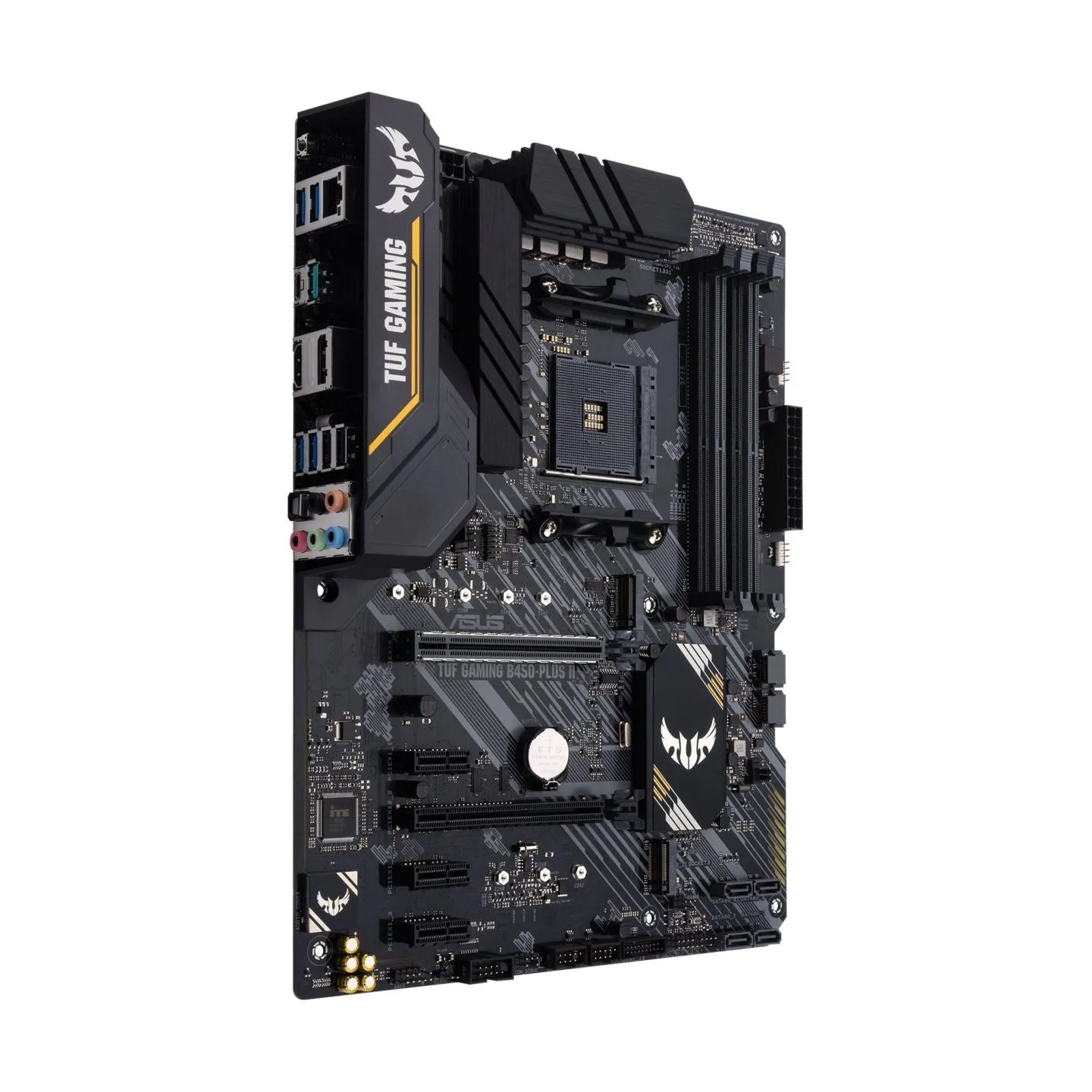 Asus | TUF GAMING B450-PLUS II | Processor family AMD | Processor socket AM4 | DDR4 | Memory slots 4 | Number of SATA connectors
