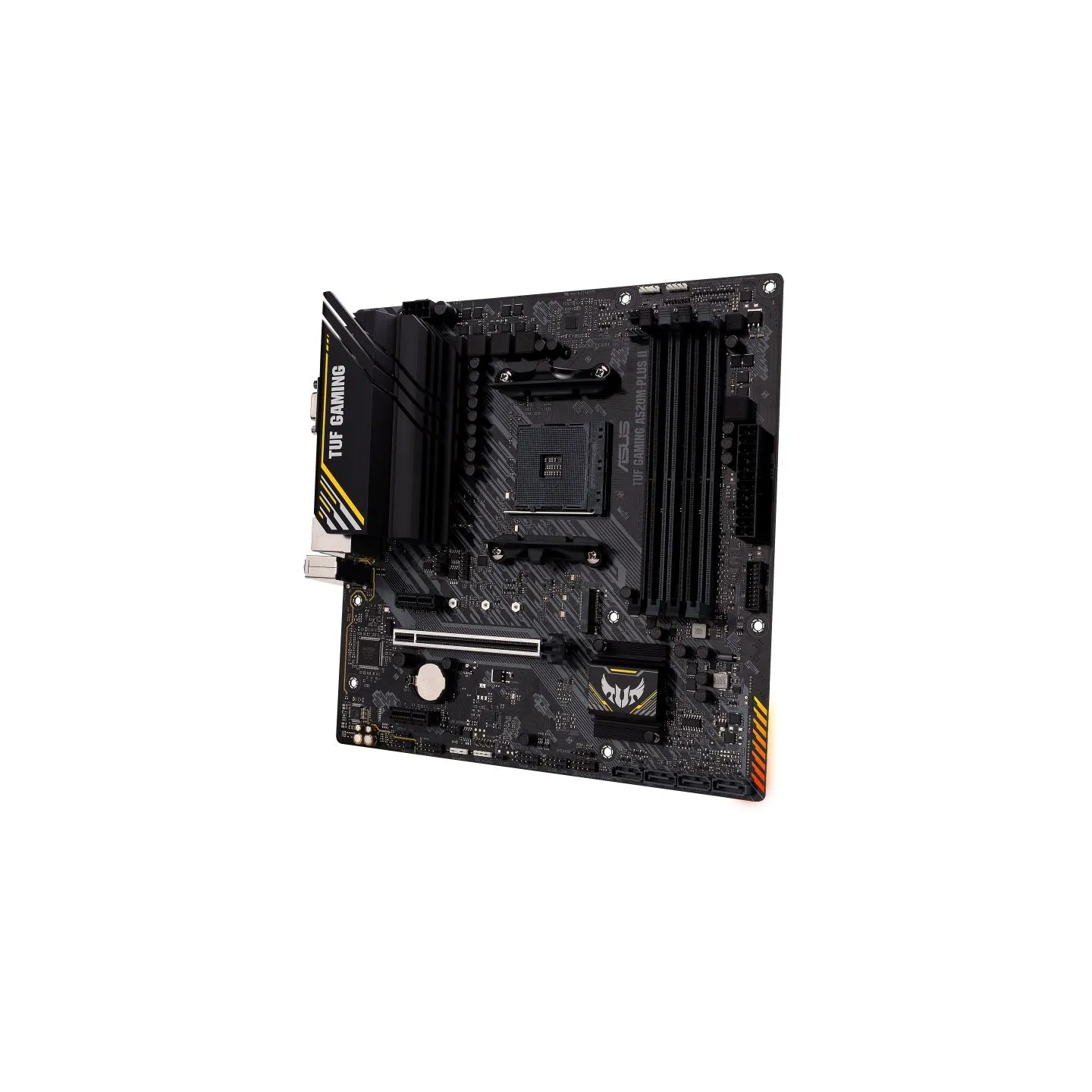 Asus | TUF GAMING A520M-PLUS II | Processor family AMD | Processor socket AM4 | DDR4 DIMM | Memory slots 4 | Supported hard disk