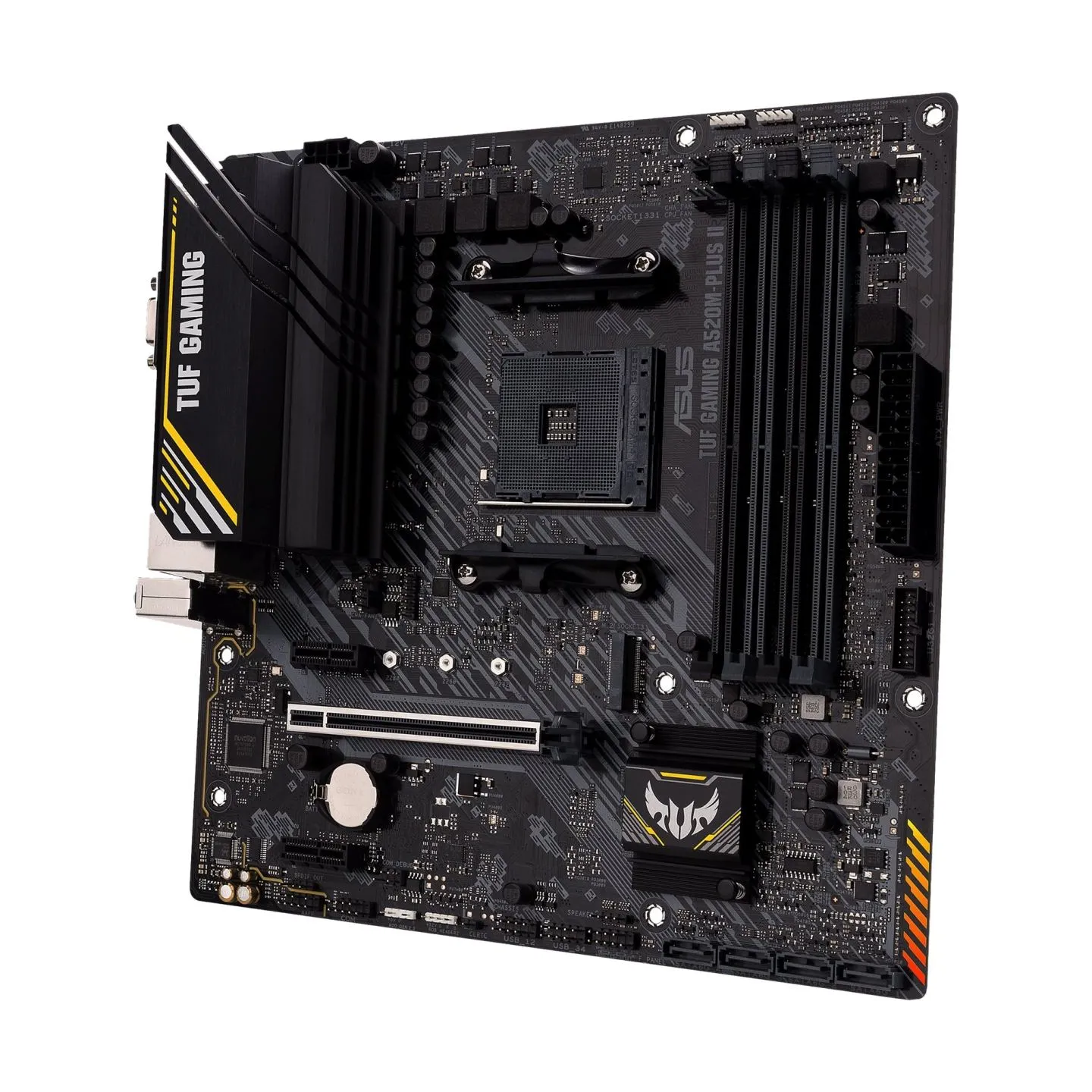 Asus | TUF GAMING A520M-PLUS II | Processor family AMD | Processor socket AM4 | DDR4 DIMM | Memory slots 4 | Supported hard disk