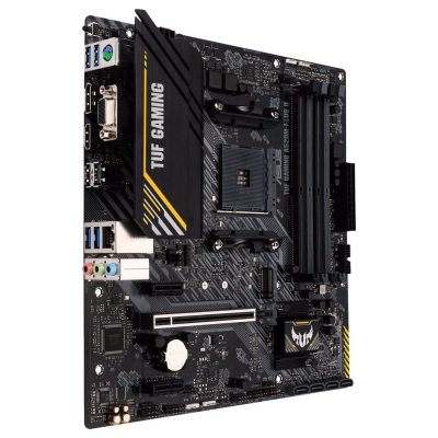 Asus | TUF GAMING A520M-PLUS II | Processor family AMD | Processor socket AM4 | DDR4 DIMM | Memory slots 4 | Supported hard disk