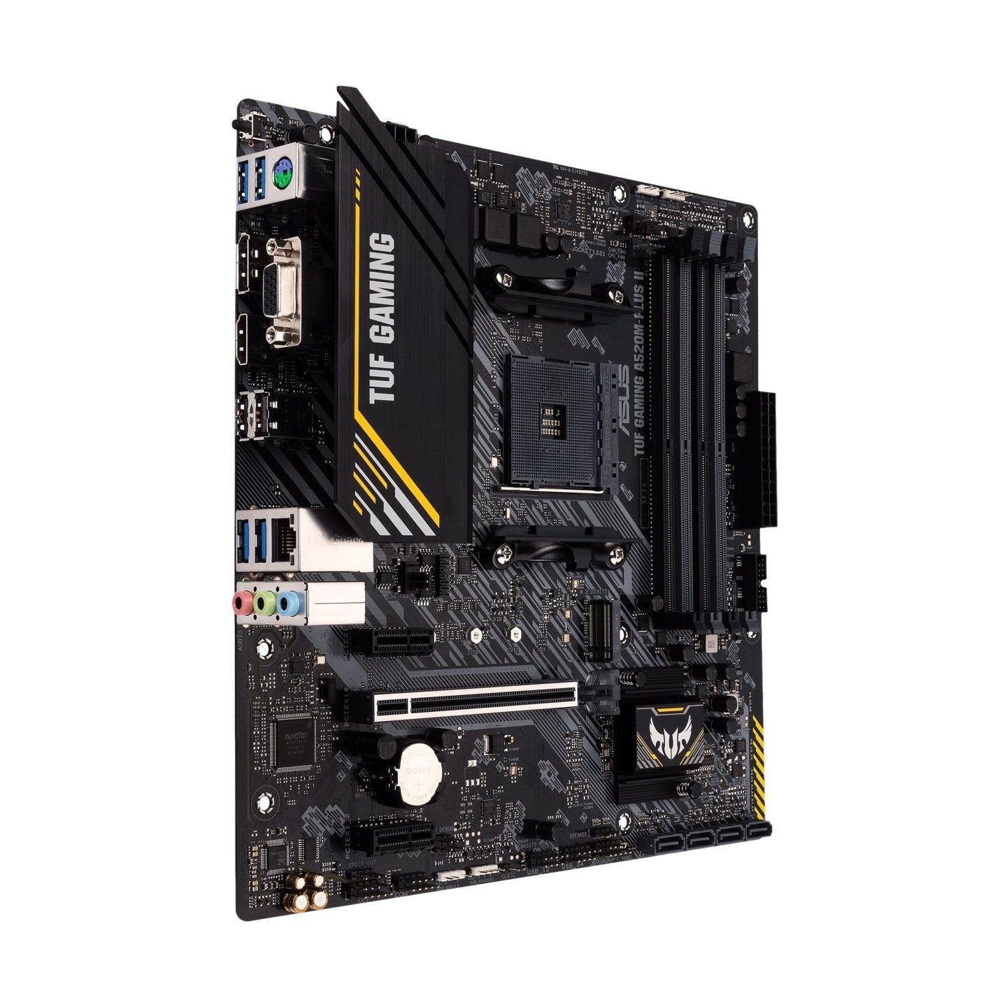 Asus | TUF GAMING A520M-PLUS II | Processor family AMD | Processor socket AM4 | DDR4 DIMM | Memory slots 4 | Supported hard disk