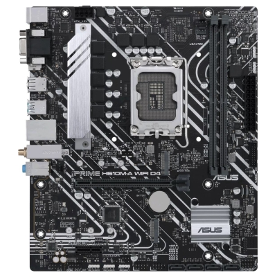 Asus | PRIME H610M-A WIFI D4 | Processor family Intel | Processor socket  LGA1700 | DDR4 DIMM | Memory slots 2 | Supported hard 