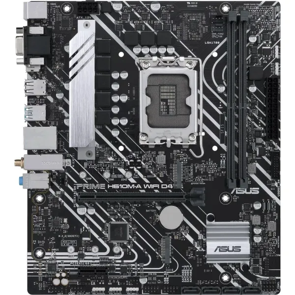 Asus | PRIME H610M-A WIFI D4 | Processor family Intel | Processor socket  LGA1700 | DDR4 DIMM | Memory slots 2 | Supported hard 