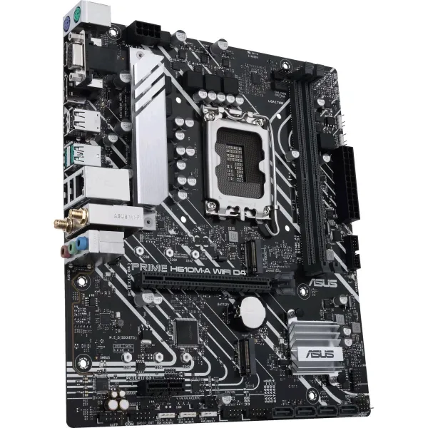 Asus | PRIME H610M-A WIFI D4 | Processor family Intel | Processor socket  LGA1700 | DDR4 DIMM | Memory slots 2 | Supported hard 