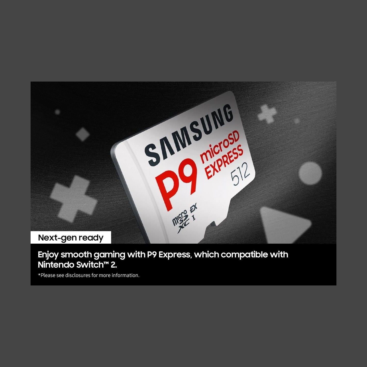 Samsung P9 Express | 512 GB | microSD | Flash memory class U3, V30, A1