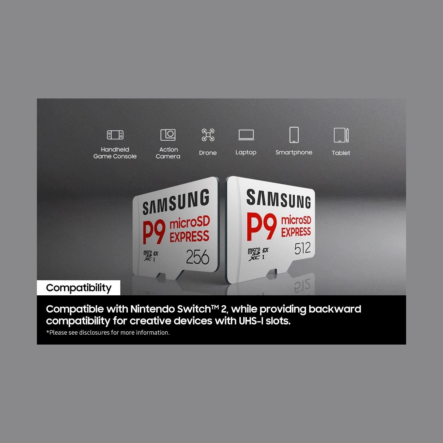 Samsung P9 Express | 512 GB | microSD | Flash memory class U3, V30, A1
