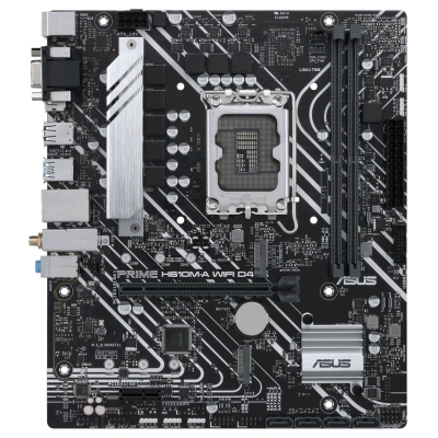 Asus | PRIME H610M-A WIFI D4 | Processor family Intel | Processor socket  LGA1700 | DDR4 DIMM | Memory slots 2 | Supported hard 