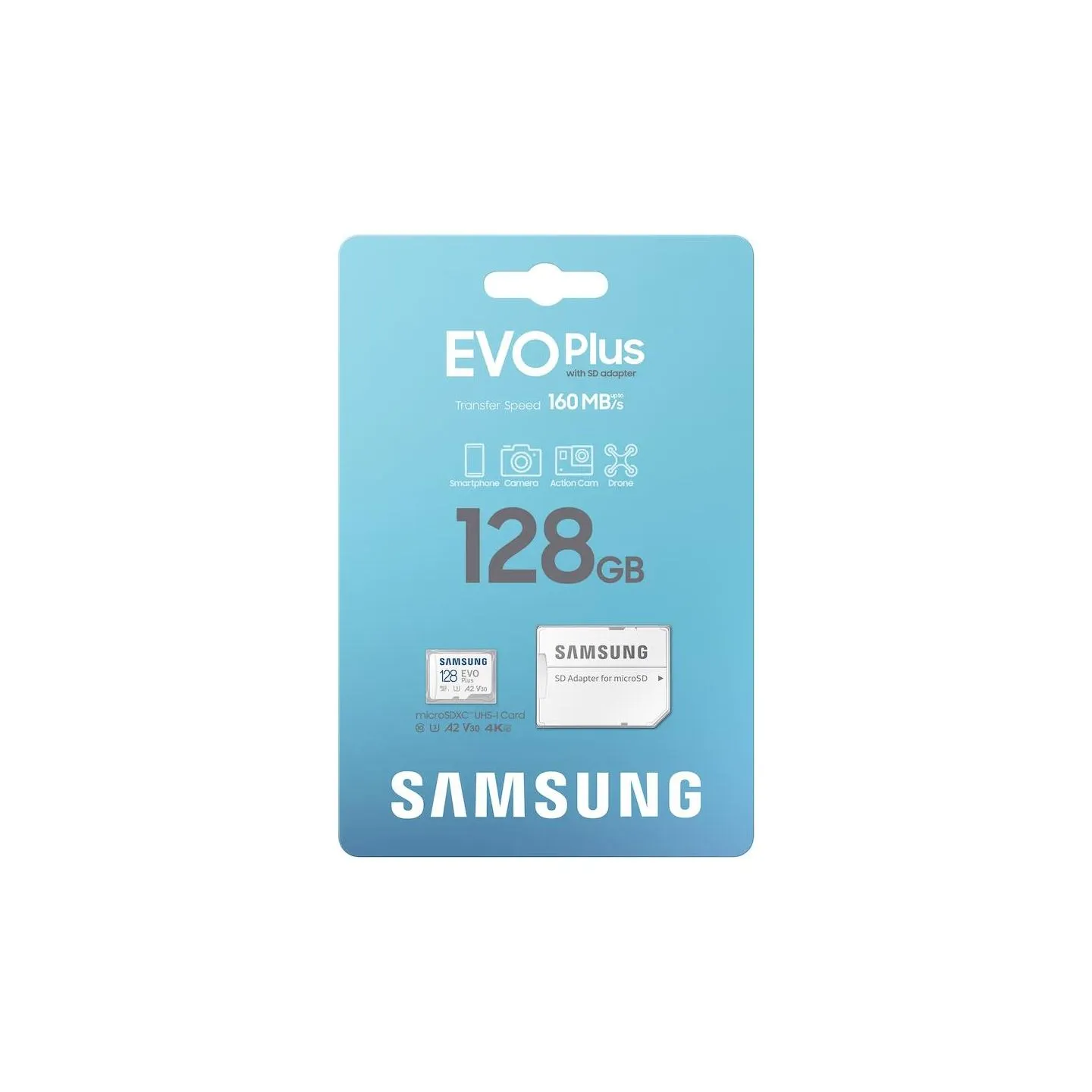 Samsung MEMORY MICRO SDXC EVO+ 128GB/V30 W/A MB-MC128SA/EU SAMSUNG