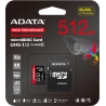 A-Data mSD HighEnd 512GB UHS1 U3 V30 A2 100/85MB/s+Ad