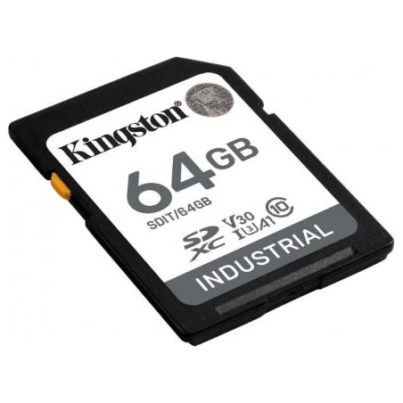 Kingston | UHS-I | 64 GB | microSDHC/SDXC Industrial Card | Flash memory class Class 10, UHS-I, U3, V30, A1 | SD Adapter