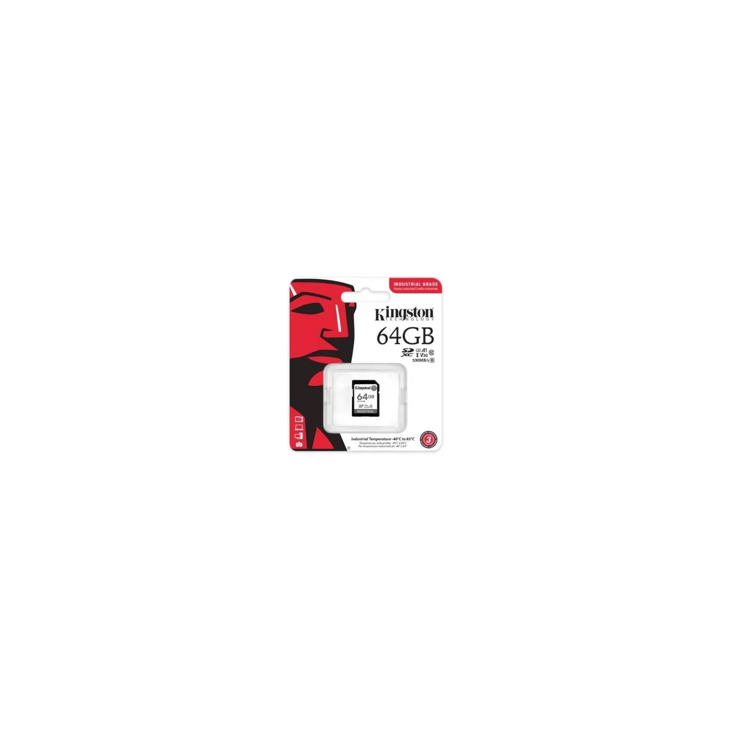 Kingston | UHS-I | 64 GB | microSDHC/SDXC Industrial Card | Flash memory class Class 10, UHS-I, U3, V30, A1 | SD Adapter