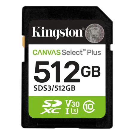 Kingston Memory card SD 512GB Canvas Select Plus Gen3 150MB/s