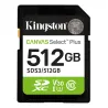 Kingston Canvas Select Plus | 512 GB | SD | Flash memory class Class 10, UHS-I, U1/U3, Video Class 10/30
