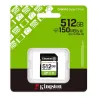 Kingston Canvas Select Plus | 512 GB | SD | Flash memory class Class 10, UHS-I, U1/U3, Video Class 10/30