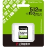 Kingston Memory card SD 512GB Canvas Select Plus Gen3 150MB/s