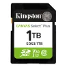 Kingston Canvas Select Plus | 1000 GB | SD | Flash memory class Class 10, UHS-I, U1/U3, Video Class 10/30