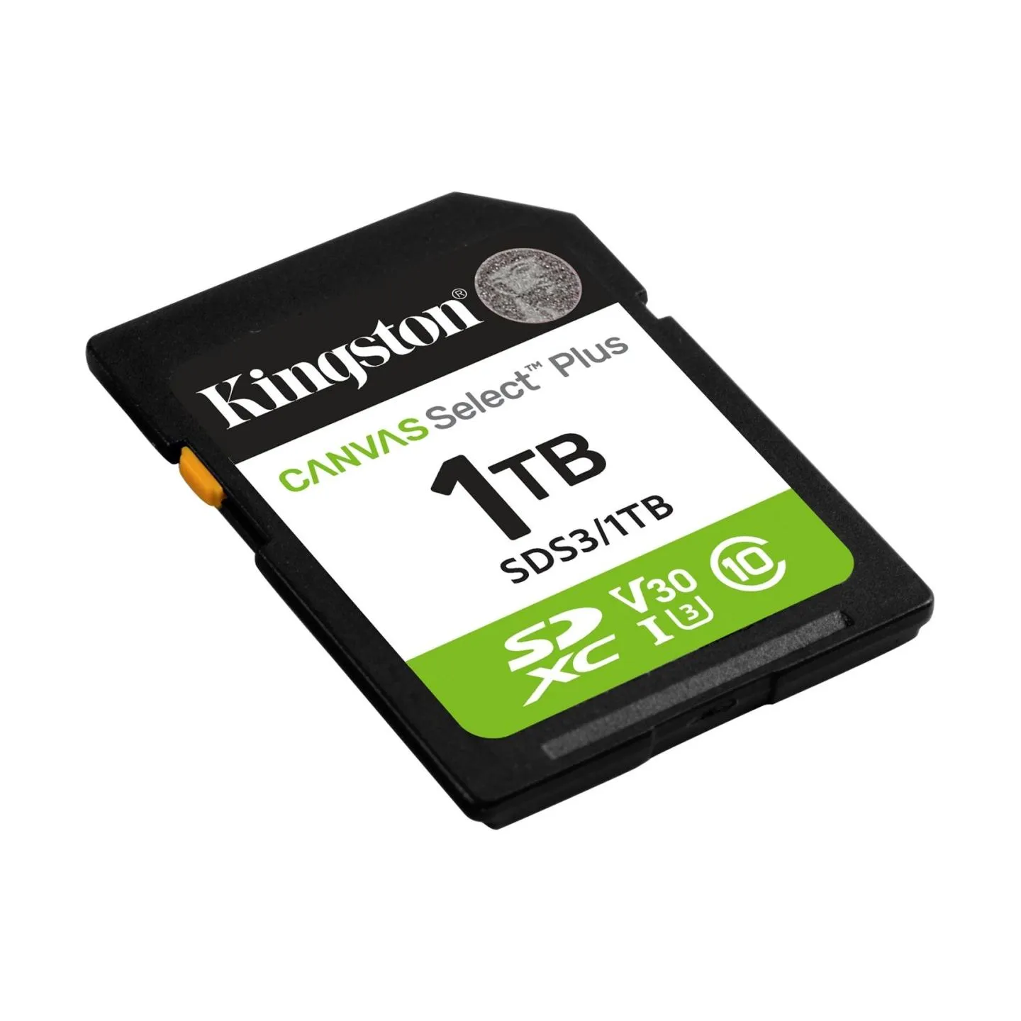 Kingston Canvas Select Plus | 1000 GB | SD | Flash memory class Class 10, UHS-I, U1/U3, Video Class 10/30